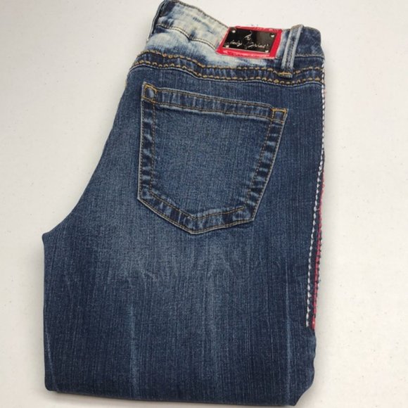 PREMIUM BABY PHAT FACTORY DENIM CAPRIS W 7/27x14 🐈 - Picture 2 of 13